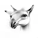 kangaroo tattoo design idea