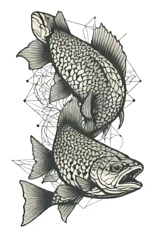 trout tattoo design idea