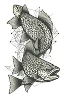 trout tattoo design idea
