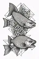 trout tattoo design idea