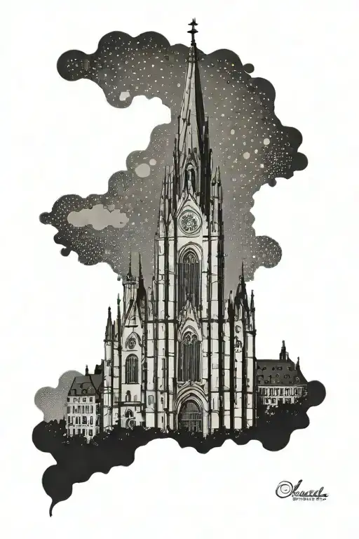 toledo cathedral tattoo design idea