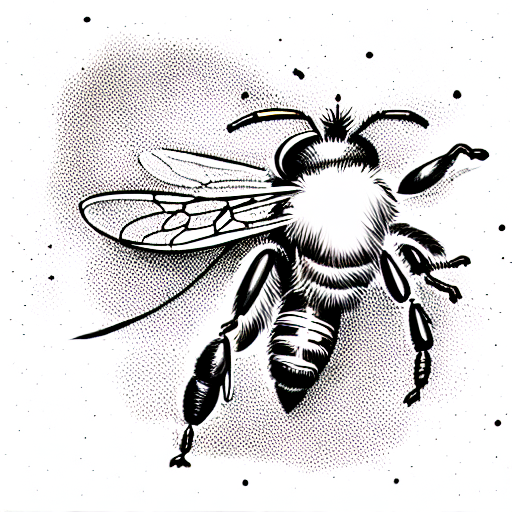 Honey Bee tattoo design idea