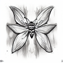 Moth with knuckle duster tattoo design idea