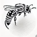 Honey Bee tattoo design idea