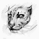 Panther tattoo design idea