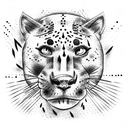 Panther tattoo design idea