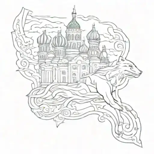 Russia tattoo design idea