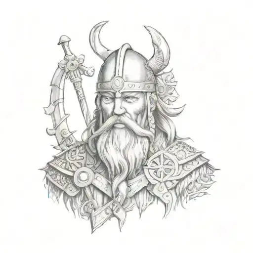 Slavic Viking Rus tattoo design idea