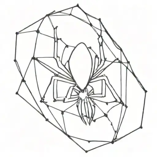 spide simple 4 in the middle of the spider phantom troupe  tattoo design idea
