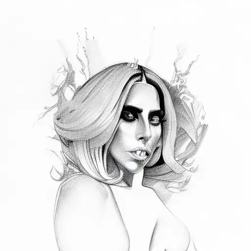 lady Gaga  tattoo design idea