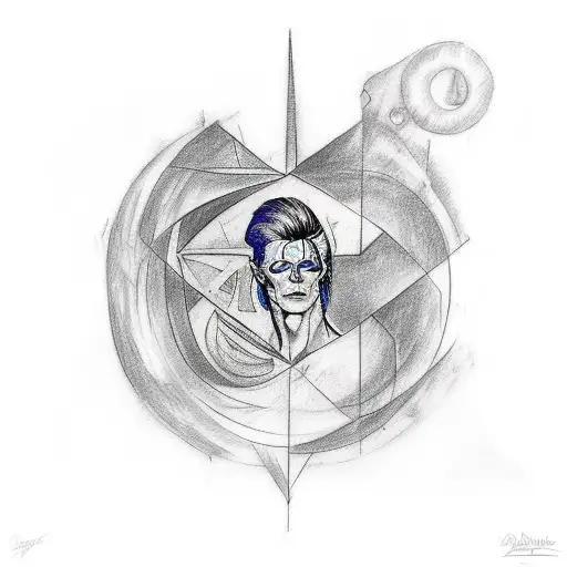  a tattoo inspired by David Bowie’s album reality and the song Pablo Picasso tattoo design idea