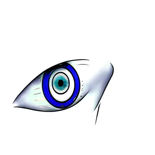 an evil eye tattoo design idea