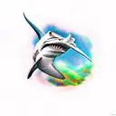 hammerhead shark tattoo design idea