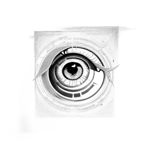 Eye of Ra tattoo design idea