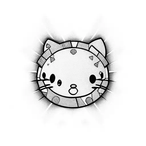 hello Kitty tattoo design idea
