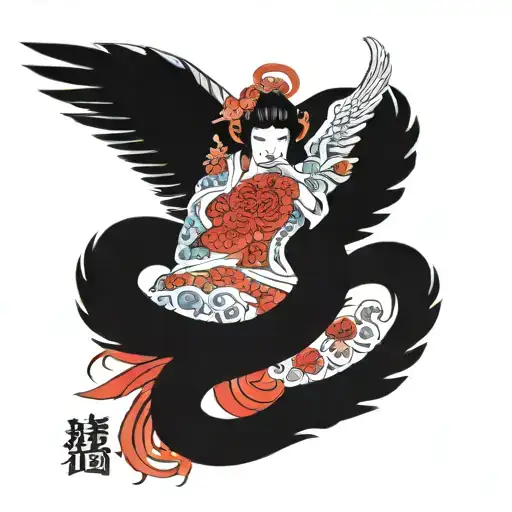 369 angel number tattoo design idea