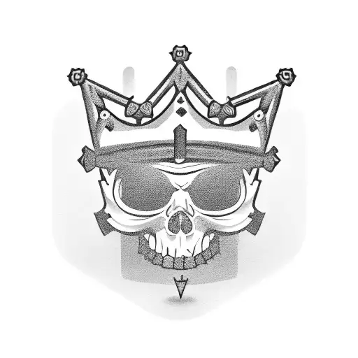 playstation controller with a crown  tattoo design idea