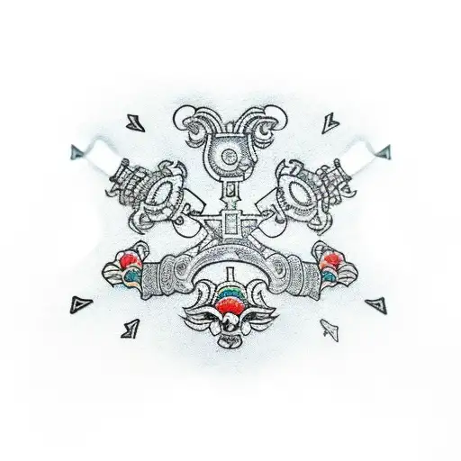 playstation controller with a crown  tattoo design idea