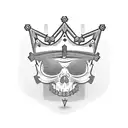 playstation controller with a crown  tattoo design idea