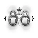 playstation controller with a crown  tattoo design idea