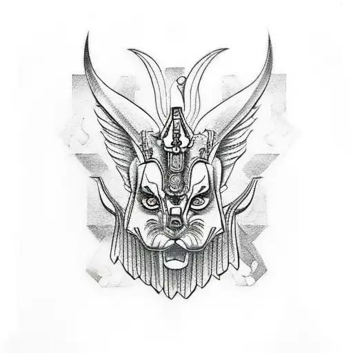 Anubis tattoo design idea