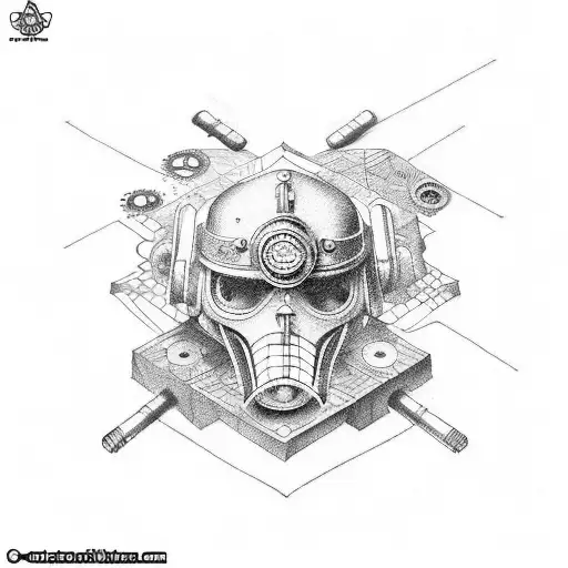 steampunk tattoo design idea