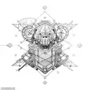 steampunk tattoo design idea