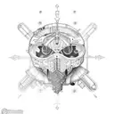 steampunk tattoo design idea