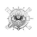steampunk tattoo design idea