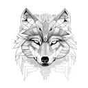 Wolf tattoo design idea