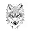 Wolf tattoo design idea