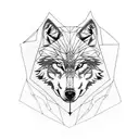 Wolf tattoo design idea