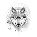 Wolf tattoo design idea