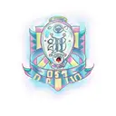 child's initials and stoonwatches  tattoo design idea