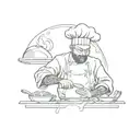 chef cooking tattoo design idea