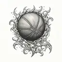 basketball tattoo design idea