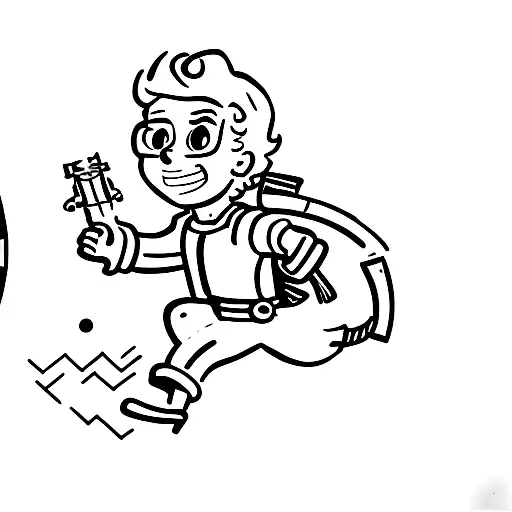 vault boy ratio easy tattoo design idea