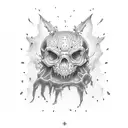 drain gang tattoo design idea