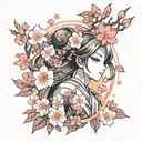 Cherry Blossom tattoo design idea