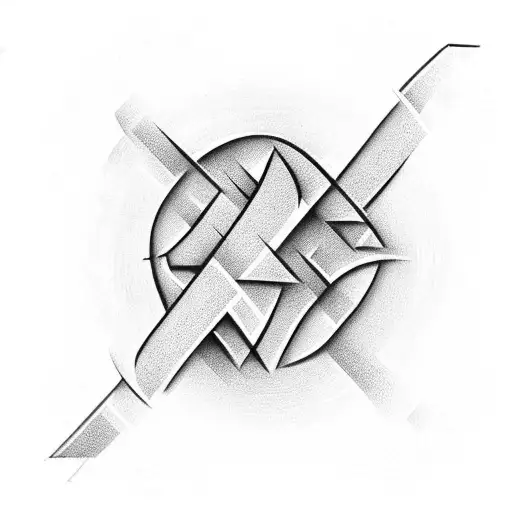 6 unique line art tribal arrows beside one another representing each member of my family and our unity, as a tattoo on t tattoo design idea