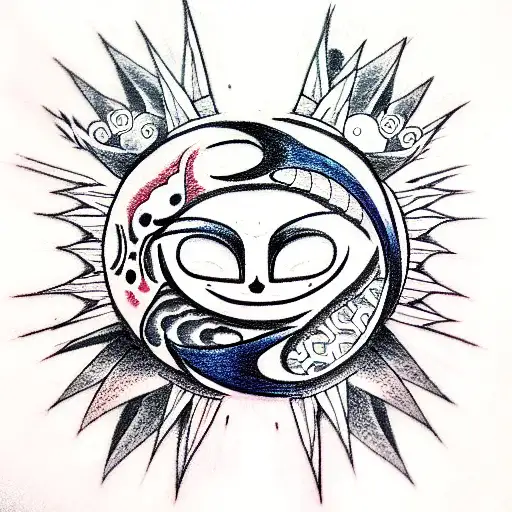 Sun and Moon, Anime , Soul eater tattoo design idea