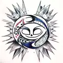 Sun and Moon, Anime , Soul eater tattoo design idea