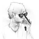 cigarette and introvert depressed lonely boy struggling  tattoo design idea