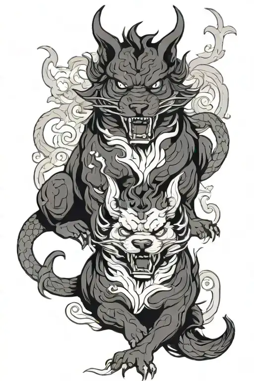 Cerberus tattoo design idea