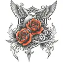 brother and sister tattoo design idea