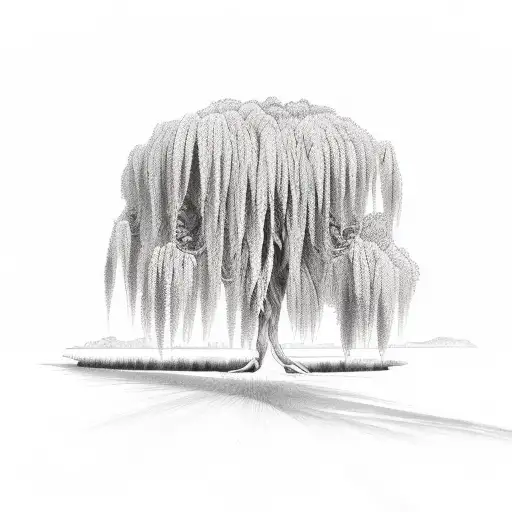 willow tree  tattoo design idea