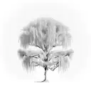 willow tree  tattoo design idea