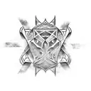 skyrim logo  tattoo design idea