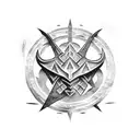 skyrim logo  tattoo design idea