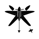 coordinates surrounded by spitfire and paper airplane with poppy tattoo design idea